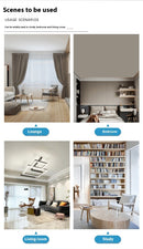 LED Straight Leaf Fan Lamp E27 Screw Detachable Fan Blade Bedroom Three-color Dimming Ceiling Ceiling Fan Lights