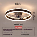 Bedroom Living Room Invisible LED Ceiling Ceiling Fan Lights