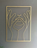 Female Line Art Acrylic Wall Decoration