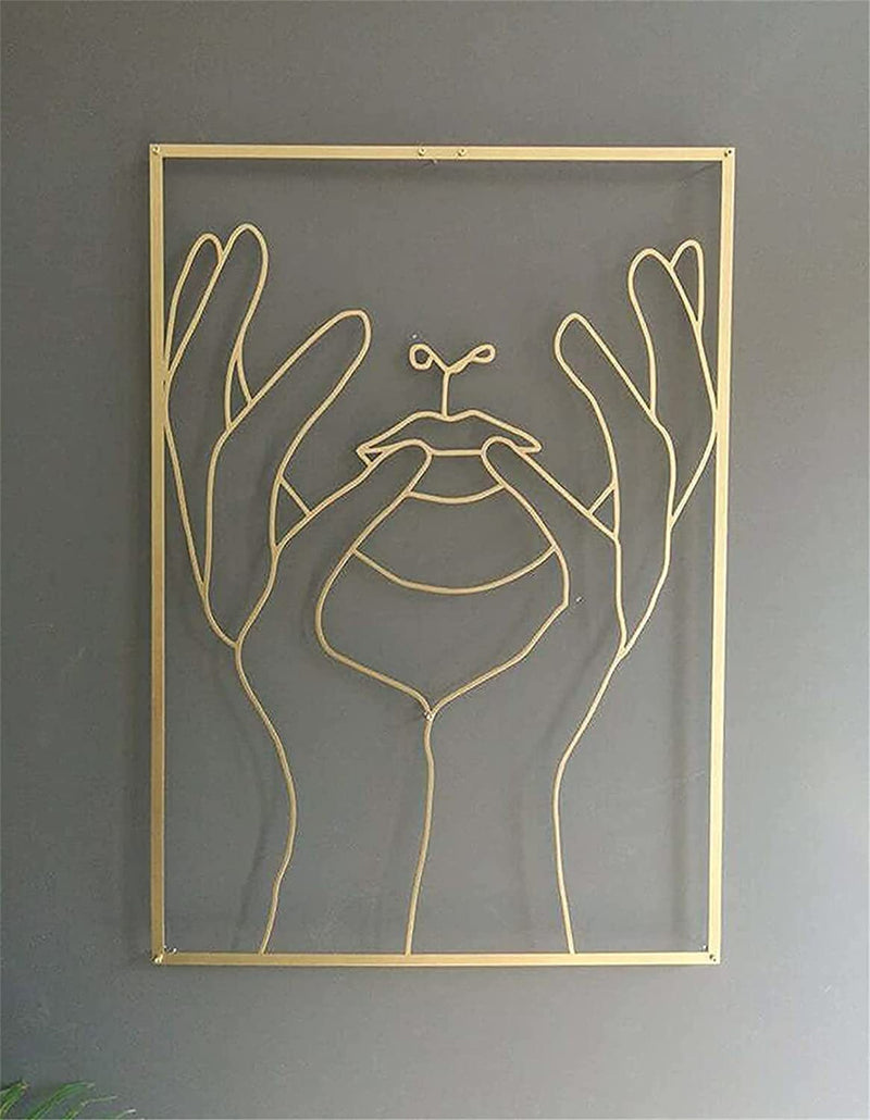 Female Line Art Acrylic Wall Decoration