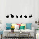 Wall Sticker Black Cat Rabbit Wall Sticker Decorative Pattern