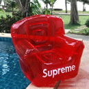 Red sofa chair transparent sofa stool