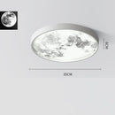 Creative Three-color Light-changing Lunar Ceiling Lamp