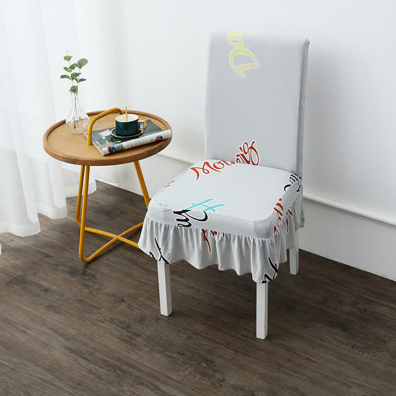 Chair Cover Modern Simple Universal Skirt Elastic Chair Cover