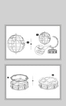 Hand Made Puzzle  Three Dimensional Model Globe