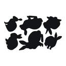 Wall Sticker Black Cat Rabbit Wall Sticker Decorative Pattern