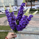 French 5 Fork Hyacinth White Violet Wedding Road Lead Fake Flower