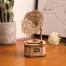 ROBOTIME Pumpkin Cart Hot Air Ballon Airship Gramophone Wooden Puzzle 3D Jigsaw Mechanical Model Construction Toys Gift TG302 TG406 TG407 TG408