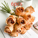 Simulation Handwriting Roses 12 PCs Valentine's Day Fake Rose Flower