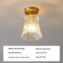 Brass Glass Ceiling Lamp Corridor Ceiling Lamp