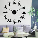 Acrylic Mirror Wall Clock European-style Large Wall Clock For Living Room