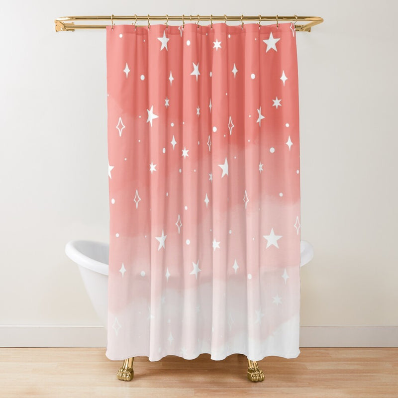 Sage Green Watercolor Ombre Shower Curtain Bathroom Fabric