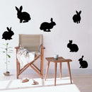 Wall Sticker Black Cat Rabbit Wall Sticker Decorative Pattern