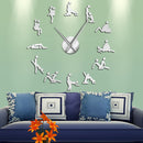 Acrylic Mirror Wall Clock European-style Large Wall Clock For Living Room