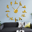 Acrylic Mirror Wall Clock European-style Large Wall Clock For Living Room