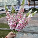 French 5 Fork Hyacinth White Violet Wedding Road Lead Fake Flower