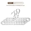 Glacier Pattern Nine-hole Hanger Household Foldable And Contractible