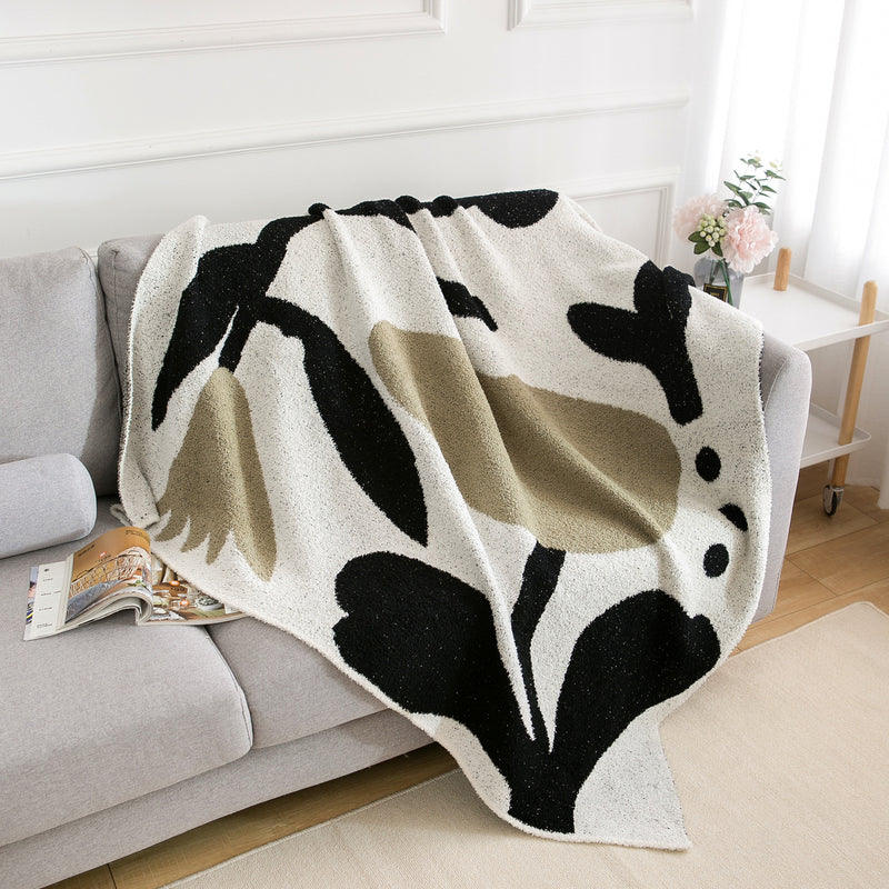 Light Luxury High-grade Cream Style Office Sofas Single Blanket