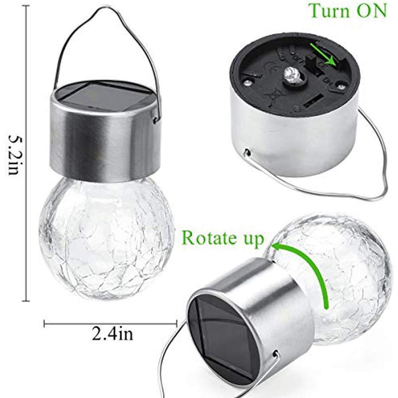 Crack Ball Solar Chandelier Glass Ball