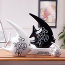 Creative Gift Ceramic Modern Black And White Couple Ornaments