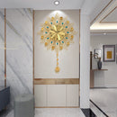 Living Room Light Luxury Clock Home Fashion Simple Flower-shaped Decorative Wall Clock