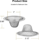 6-Pack Bathroom Mesh Sink Drain Strainer