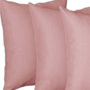 Set Of Four 18" X 18" Light Pink Polyester Zippered Pillow Cover-2