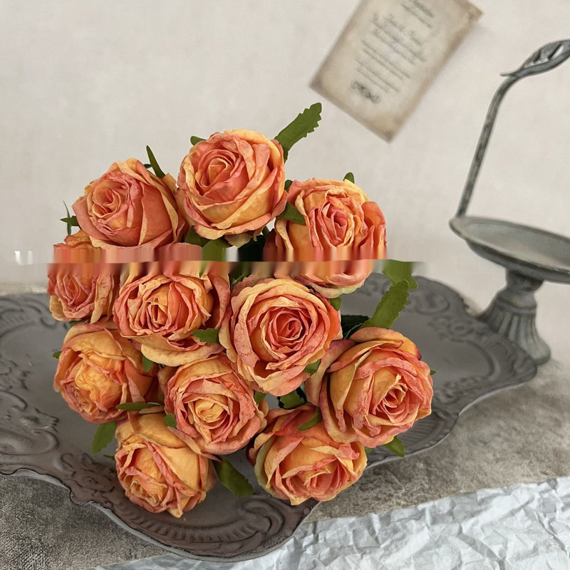 Rose Mori Style Combination Bridal Bouquet Dry Artificial Flower Rose