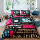 Rock Music Down Bedding