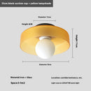 French Retro Glass Ceiling Light