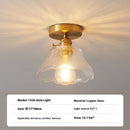 Brass Glass Ceiling Lamp Corridor Ceiling Lamp