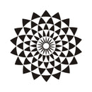 Geometric illusion lotus art wall sticker
