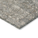 3' X 5' Beige Gray And Taupe Abstract Washable Indoor Outdoor Area Rug-4