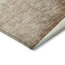 8' X 10' Brown Beige And Taupe Floral Washable Indoor Outdoor Area Rug-3