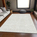 3' X 5' Ivory And Beige Geometric Washable Indoor Outdoor Area Rug-7
