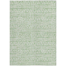 8' X 10' Mint Green Artichoke Green And Ivory Geometric Washable Indoor Outdoor Area Rug-5