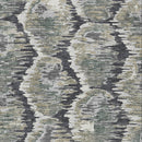 3' X 5' Charcoal Gray And Silver Abstract Washable Indoor Outdoor Area Rug-5