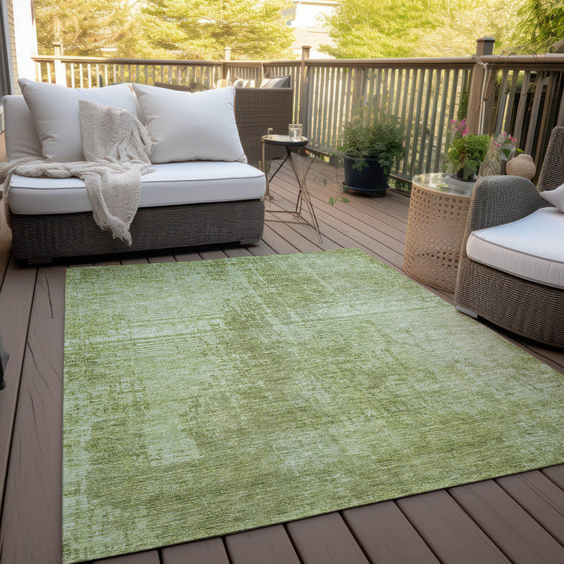 3' X 5' Sage And Green Abstract Washable Indoor Outdoor Area Rug-6
