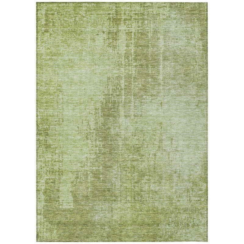 3' X 5' Sage And Green Abstract Washable Indoor Outdoor Area Rug-1