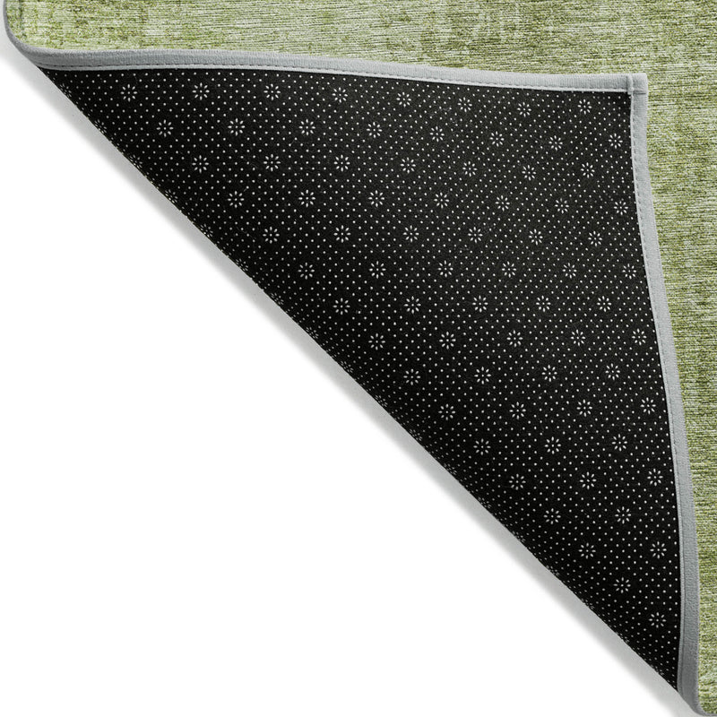 3' X 5' Sage And Green Abstract Washable Indoor Outdoor Area Rug-2
