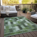 8' X 10' Olive Green And Fern Green Southwestern Washable Indoor Outdoor Area Rug-7