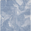 8' X 10' Blue And Sky Blue Abstract Washable Indoor Outdoor Area Rug-6
