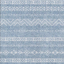 3' X 5' Blue And Denim Blue Southwestern Washable Indoor Outdoor Area Rug-4