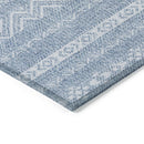 3' X 5' Blue And Denim Blue Southwestern Washable Indoor Outdoor Area Rug-3