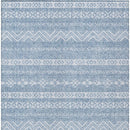 3' X 5' Blue And Denim Blue Southwestern Washable Indoor Outdoor Area Rug-5