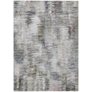 3' X 5' Taupe Gray And Silver Abstract Washable Indoor Outdoor Area Rug-1