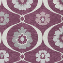 5' X 8' Eggplant Ivory And Gray Medallion Washable Indoor Outdoor Area Rug-5