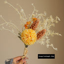 Retro Furnishings Hotel Decorative Fake Flower Finished Dried Flowers