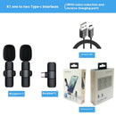 One-to-two Collar-type Wireless Collar Clip Microphone