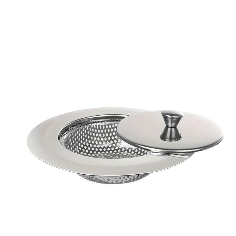 Stainless Steel Sink With Lid Deodorant Filter Vegetable Washing Sink Pool Water Strainer